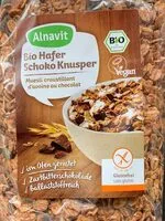 Suhkru kogus sees Muesli croustillant d'avoine au chocolat