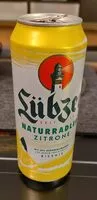 Zuckermenge drin Lübzer Naturradler mit Zitrone