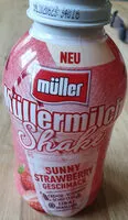 Sokerin määrä sisällä Müllermilch Shake - Sunny-Strawberry-Geschmack