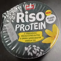 Sokerin määrä sisällä Riso Protein s vanilkovou pŕíchuťou