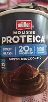 Sokerin määrä sisällä Mousse proteica