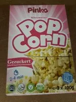 Sucre et nutriments contenus dans Mikrowellen pinko pop corn