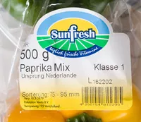 Zucker und Nährstoffe drin Sunfresh