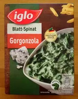 Suhkru kogus sees Blatt-Spinat mit Gorgonzola