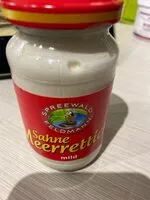 含糖量 Sahne Meerrettich mild