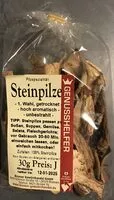 Amount of sugar in Steinpilze - getrocknet