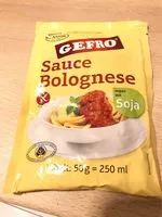 Количество сахара в Gefro Sauce Bolognese