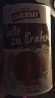 Количество сахара в Soße zu Braten