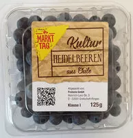 चीनी की मात्रा Kulturheidelbeeren aus Chile