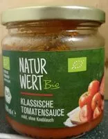 Sokerin määrä sisällä klassische Tomatensauce Naturwert Bio