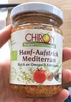 Suhkru kogus sees Hanf-Aufstrich Mediterran