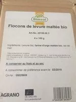 Jumlah gula yang masuk Flocons de levure maltée Bio