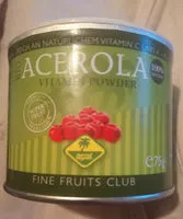 入っている砂糖の量 Acerola vitamina powder