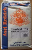 Quantité de sucre dans Dinkelmehl rein DM 630