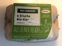 Sokerin määrä sisällä 6 frische bio-eier
