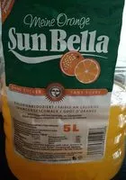 Sucre et nutriments contenus dans Sun bella