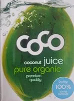Suhkru kogus sees Coconut juice