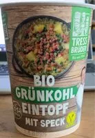 Zuckermenge drin Bio Grünkohl Eintopf mit Speck