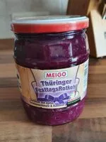 Zuckermenge drin Thüringer FesttagsRotkohl
