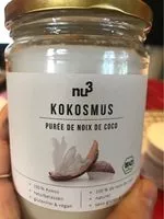 Sokerin määrä sisällä Nu3 Bio Kokosmus