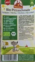 İçindeki şeker miktarı Bio-Pizzaschmelz Kräuter