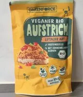 入っている砂糖の量 Veganer Bio Aufstrich Liptauer Art