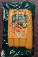 入っている砂糖の量 Vegane Bratwurst Spicy Pepper