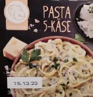 Amount of sugar in Pasta 5-Käse