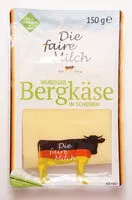 Zuckermenge drin Würziger Bergkäse in Scheiben