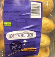 入っている砂糖の量 Hot Dog Brötchen