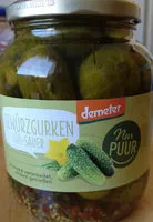 入っている砂糖の量 Gewürzgurken süß-sauer