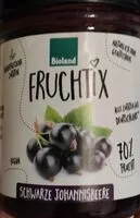 İçindeki şeker miktarı Fruchtix  Schwarze Johannisbeere