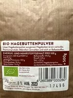 Amount of sugar in Bio Hagebuttenpulver