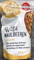 入っている砂糖の量 Weiße Maulbeeren getrocknet