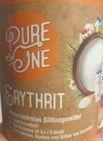 入っている砂糖の量 Erythrit