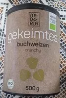 Suhkru kogus sees gekeimtes Buchweizen crunchy