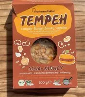 Sokerin määrä sisällä Tempeh Burger Smoky Paprika