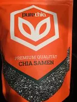 Zucker und Nährstoffe drin Pure chia