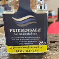 Jumlah gula yang masuk Friesensalz Zitroneflocken