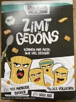 Sokerin määrä sisällä Zimt Gedöns