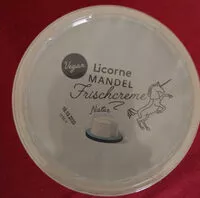 Suhkru kogus sees Mandelfrischcreme Natur