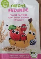 चीनी की मात्रा Frucht-Porridge Apfel Banane, Himbeere & Blaubeere