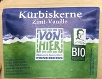 入っている砂糖の量 Kürbiskerne Zimt-Vanille