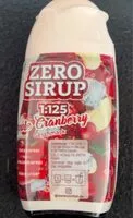 Suhkru kogus sees Zerup Sirup Apple Cranberry