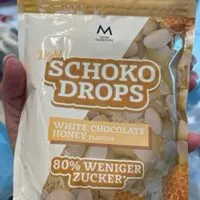 Sokerin määrä sisällä Light Schokodrops White Chocolate Honey