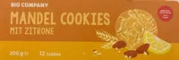 Sokerin määrä sisällä Mandel Cookies mit Zitrone