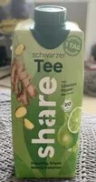 Sokerin määrä sisällä Schwarzer Tee mit Limetten Ingwer Geschmack