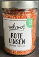 Zuckermenge drin Rote Linsen