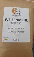 Suhkru kogus sees Weizenmehl Type 550
