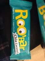 Sokerin määrä sisällä Roo'bar chia coconut